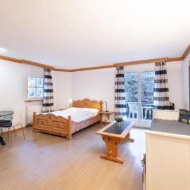 Vulpera में, होटल 2203 Modernes Studio mit Balkon