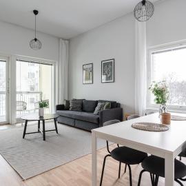 Spacious 2BR at Tammela Stadium - Sauna & Balcony