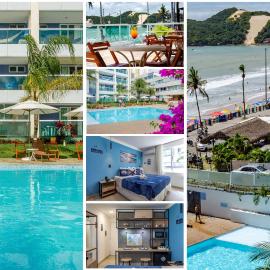 Suíte Pé na Areia com Piscina, WIFI e Estacionamento em PONTA NEGRA