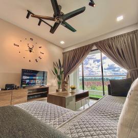 Ipoh PoolView Waterpark Manhattan Condo 5-8pax 3bedroom Free 2Carpark