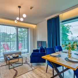Rezydencja Niechorze 208 z 2 sypialniami, 2 łazienkami z Basenem, Sauną, Jacuzzi, przy samej PLAŻY - 5D Apartments