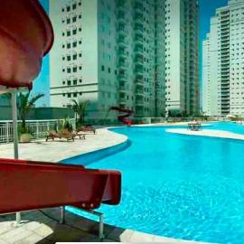 Santos, 2qts, sacada .prox. a praia (piscina), hotel a Santos