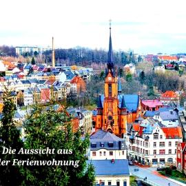 Ferienwohnung "Blick-Mylau" im Vogtland - Nähe Freizeitpark Plohn & weltgrößter Ziegelsteinbrücke