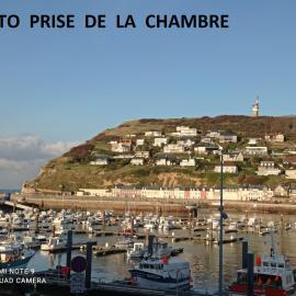 Les Goélands maison avec vue sur port et falaise