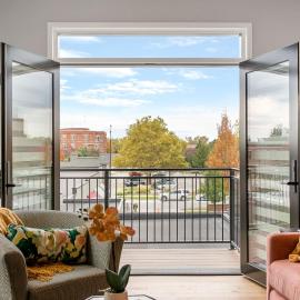 Downtown Holland Condo with Views and Balconies
