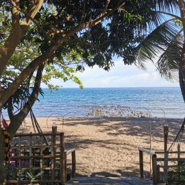Beachfront Glamping Dome Dauin Bamboo Style, hotel a Dauin