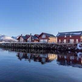 Lofoten Seafront Cabin Nappstraumen, Lilleeid 68, hotel en Gravdal