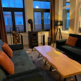 Ferienwohnung mit Kamin und traumhafter Dachterrasse mit Weitblick in die Natur