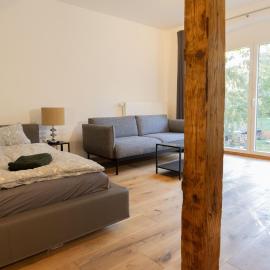 Loft Apartment mit großer Badewanne A, hotelli Mügelnissä