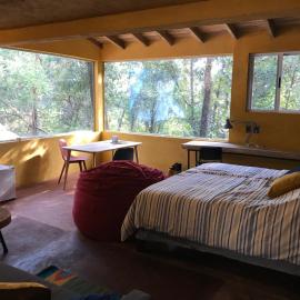 La Cabaña Azul al fondo del Bosque de Tepoztlán