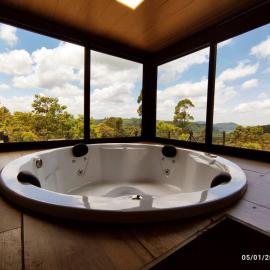 Cabana com hidro e natureza!, hotel in Estefânia
