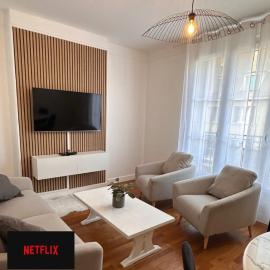 Le beau Milo 2 chambres Coeur de ville avec Balcon Netflix