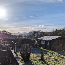 Trawsfynydd에 위치한 호텔 Snowdonia Log cabin