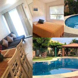 Departamento condominio en Ixtapa con alberca seguridad A/C