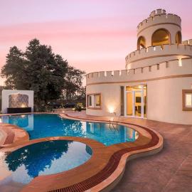 StayVista's Mystic Castle with Terrace, Swimming Pool, Lawn with Gazebo