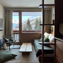 Les Barmettes Appart rénové avec vue, parking et skis aux pieds