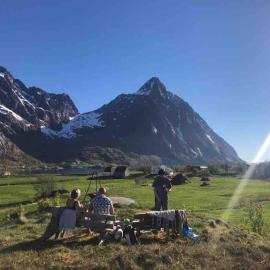 Bjørnsand में, होटल Renovated barn with a view