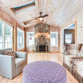 Gore Mountain Retreat: Deck & Game Room