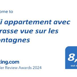 Joli appartement avec terrasse vue sur les montagnes