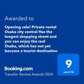 #803 Opening sale! Private rental Osaka city central Has the longest shopping street and you can enjoy the real Osaka, which has not yet become a tourist destination, hotel u gradu 'Osaka'
