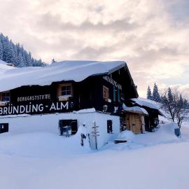 Bründling-Alm Berggasthof auf 1167m auf dem Hochfelln