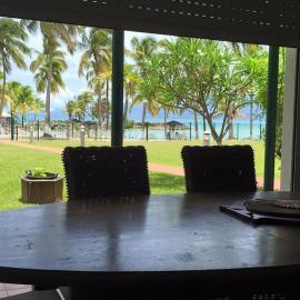 ocean view, on the beach.