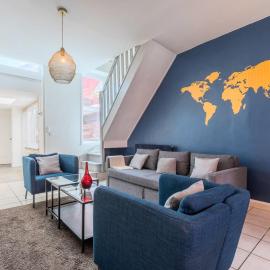 4 BR & 4 bathroom house close to Parc Barbieux