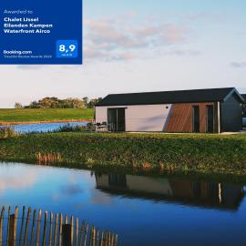 Familien und Angelurlaub Overijssel Chalet direkt am Wasser mit eigenem Bootsteg, hotel in Kampen