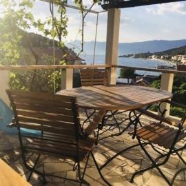 Studio apartment in Povlja with sea view, terrace, air conditioning, WiFi 3419-4