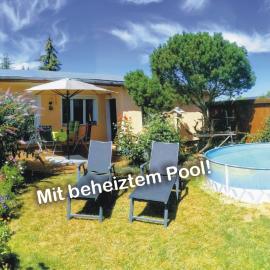 "Elbparadies" Ferienhaus am Niegripper See mit Pool