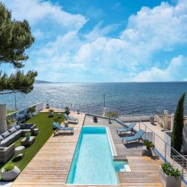 Mèze में, होटल Villa Agua - Villa piscine privée, vue sur le lagon