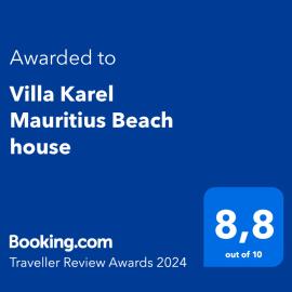 Villa Karel Mauritius Beach house, hotel in Riambel