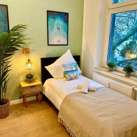 Apartment 'Die Welle', Netflix, Sonos, zentral nahe Helios Klinik und Messe Düsseldorf