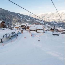Appartement skis aux pieds, à Peisey Vallandry، فندق في Landry