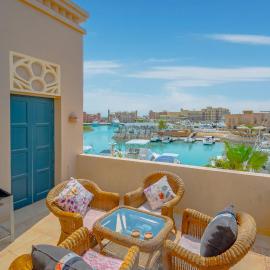 SeaView Penthouse with Roof in Marina El Gouna Egypt (Center), hotel in Hurghada