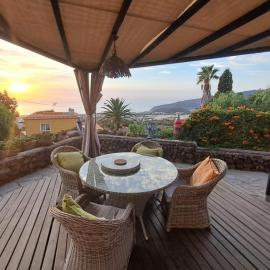 Casa Mosaico, sunset and garden