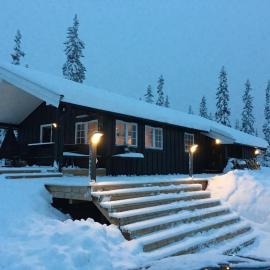 Hytta for 8 personer skiut/inn, хотел в Трюсил