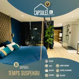 Capsule Temps suspendu - balnéo, home cinema & billard, hotel in Valenciennes