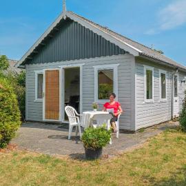 Charming wooden cottage Madelief 4p close to Lake Lauwersmeer