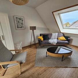 Ideal für Monteure Apartment mit 3 Schlafzimmer für bis zu 6 Personen mit Küche, Waschmaschine, Bad, WiFi, Flat TV usw