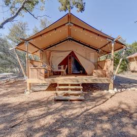 Nature Glamping Stay with Fire Pit, Hotel in Johnson City