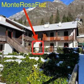 Appartamento - bilocale 2 rooms - vista Monte Rosa, giardino in Residence Walser a 10minuti da Macugnaga - MONTEROSAFLAT