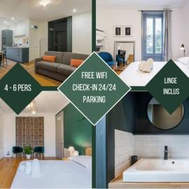 10' de Lyon- Appartement Tassin Centre - 2 Parking, hotel in Tassin-la-Demi-Lune