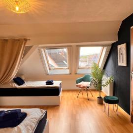 Malterdingen में, होटल Ferienwohnung Aurora - WLAN, 2 Schlafzimmer, TV, Küche, Bad, Waschmaschine