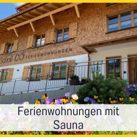 Ferienwohnungen Scholl - private Sauna oder Infrarotkabine