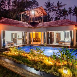 StayVista at Palm Tree Homes with Complimentary Breakfast, BBQ Grill and Pet-Friendly Home