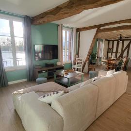 Le Cœur du Bien-être - Gîte grande capacité - 6 chambres - Superbe emplacement - Vue Seine - Décoration soignée - Coin touristique