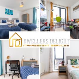 Stevenage - 2 Bedroom Apartment, Free Wifi & Balcony Upto 5 guests