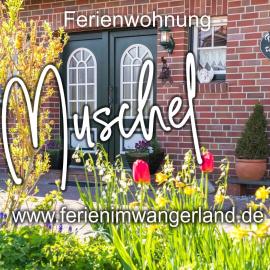 Ferien im Wangerland Ferienwohnung MUSCHEL Minsen Schillig Hund Pool Sauna, ξενοδοχείο σε Wangerland