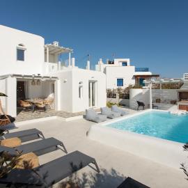 Luana Boutique Villa at Plaka Beach with Private Pool